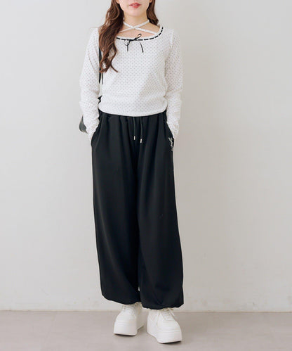 【set upで楽しめる】ロゴキラリダンボールスウェットパンツ