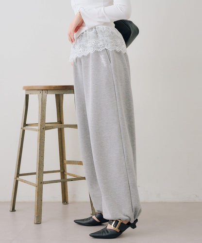 【set upで楽しめる】ロゴキラリダンボールスウェットパンツ