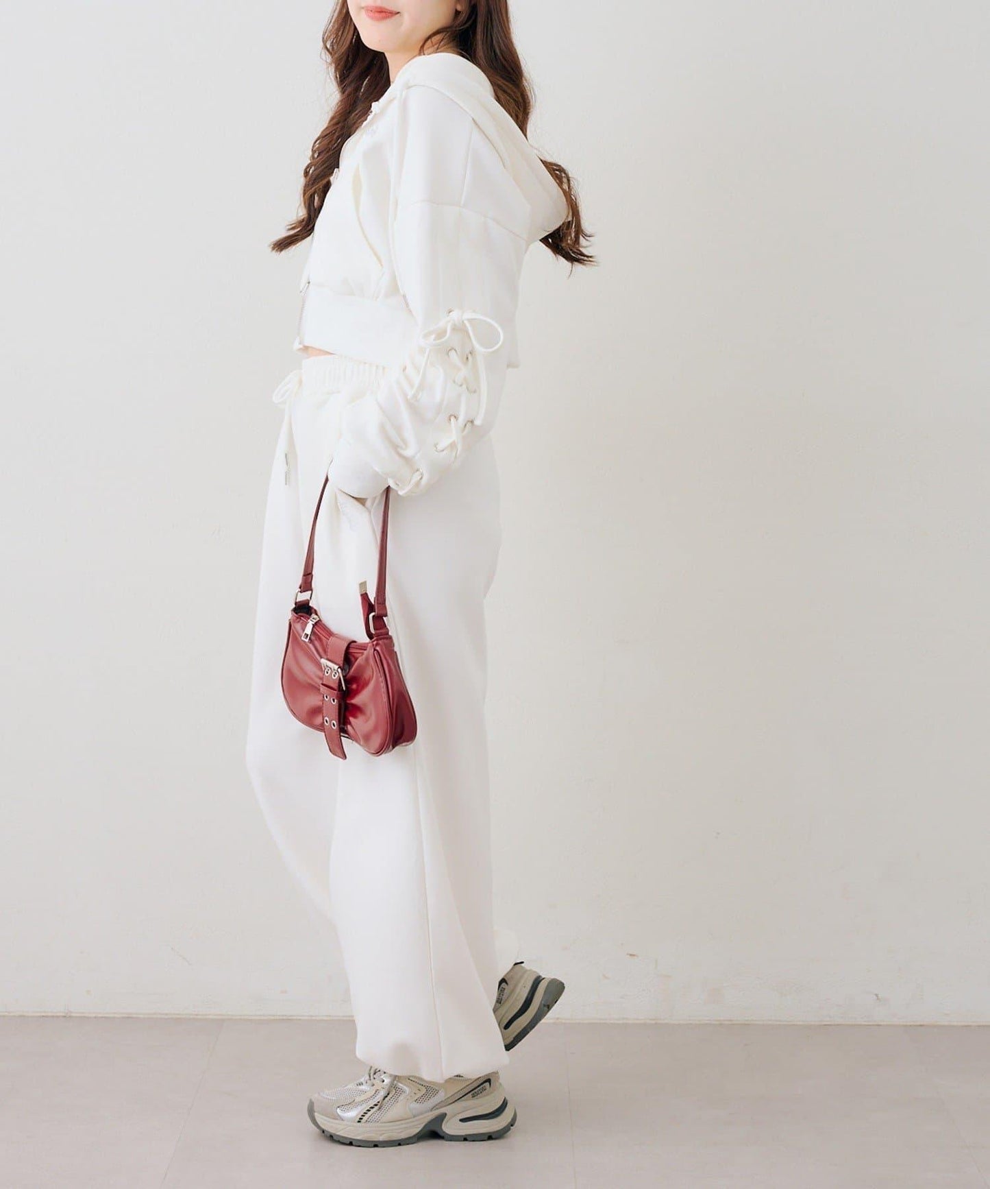 【set upで楽しめる】ロゴキラリダンボールスウェットパンツ