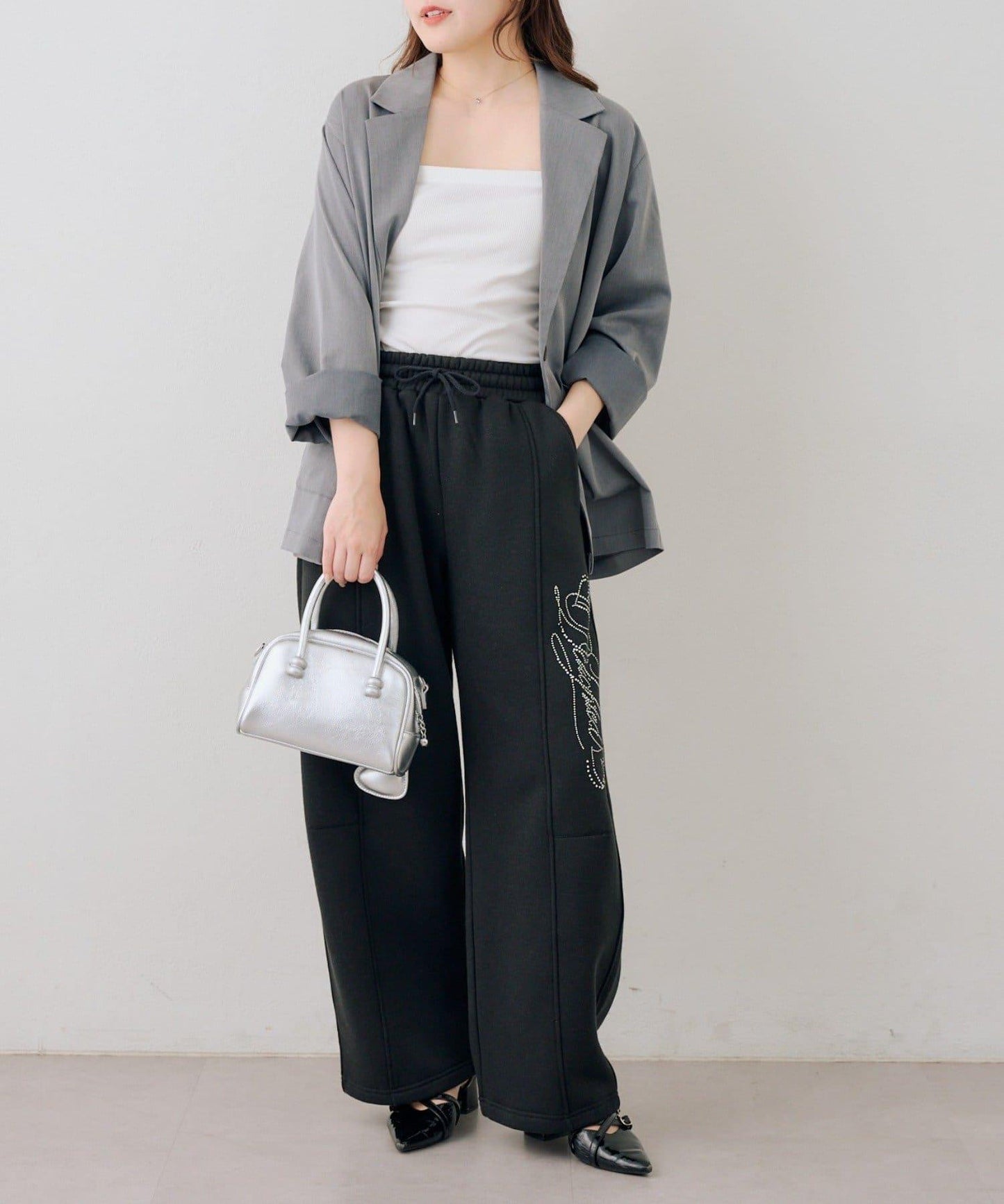 キラキラロゴスウェットパンツ