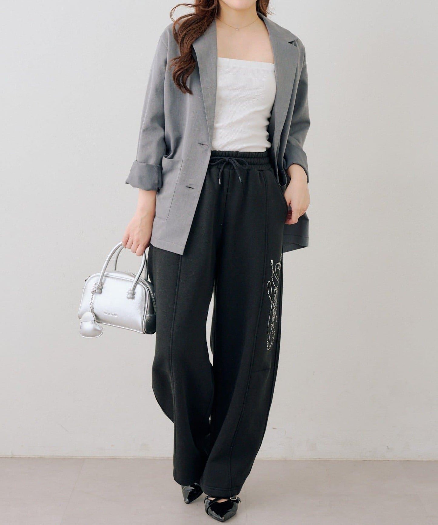 キラキラロゴスウェットパンツ