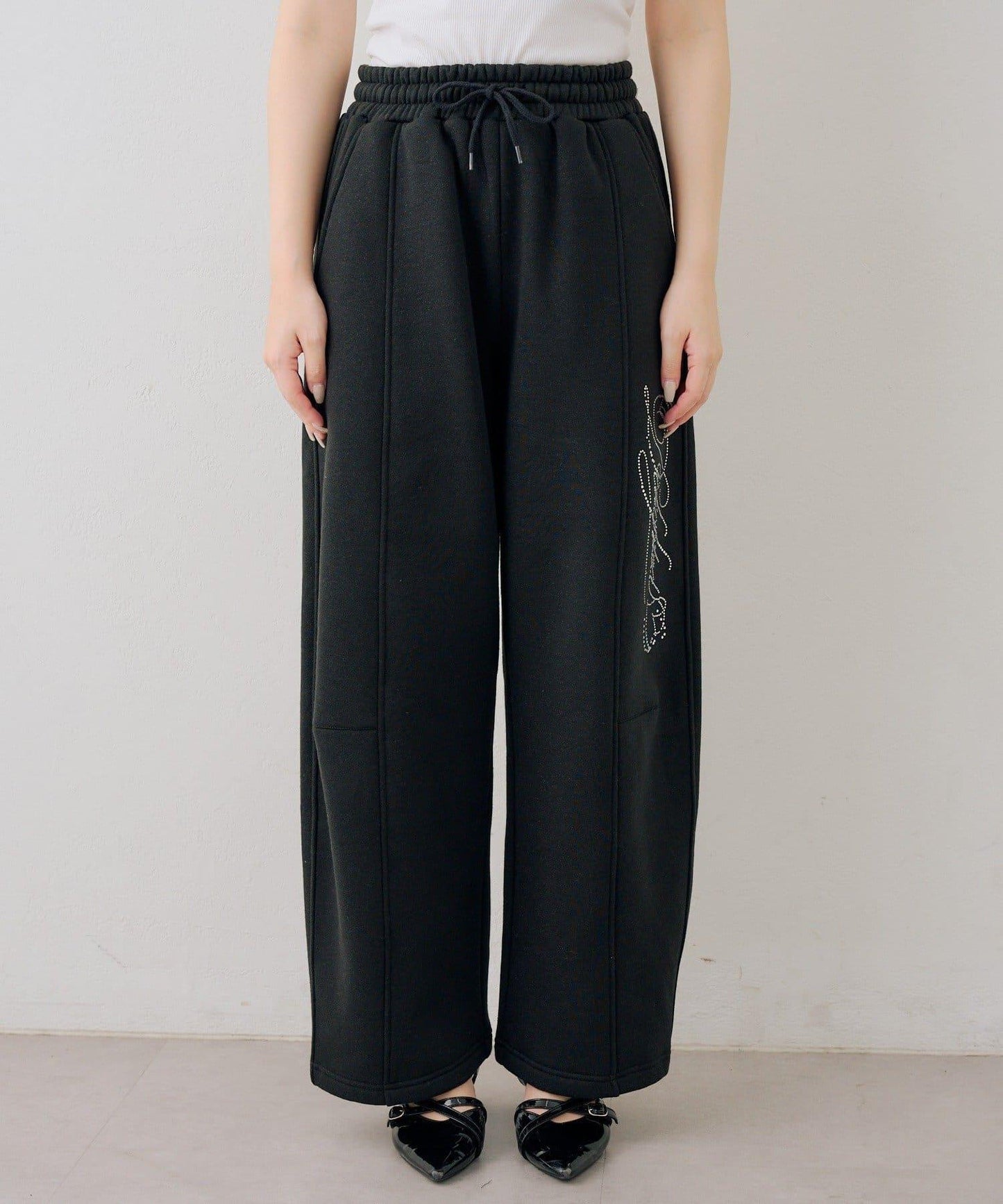 キラキラロゴスウェットパンツ