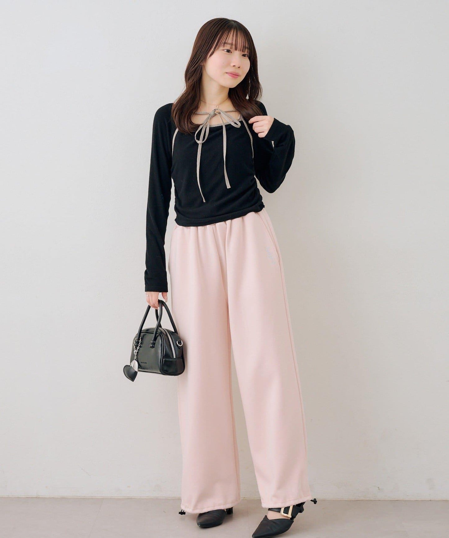 【set upで楽しめる】ロゴキラリダンボールスウェットパンツ