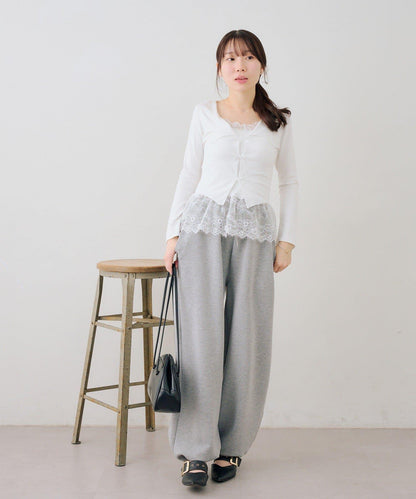 【set upで楽しめる】ロゴキラリダンボールスウェットパンツ