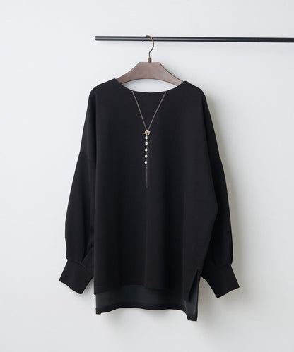 ネックレス刺繍2WAYプルオーバー