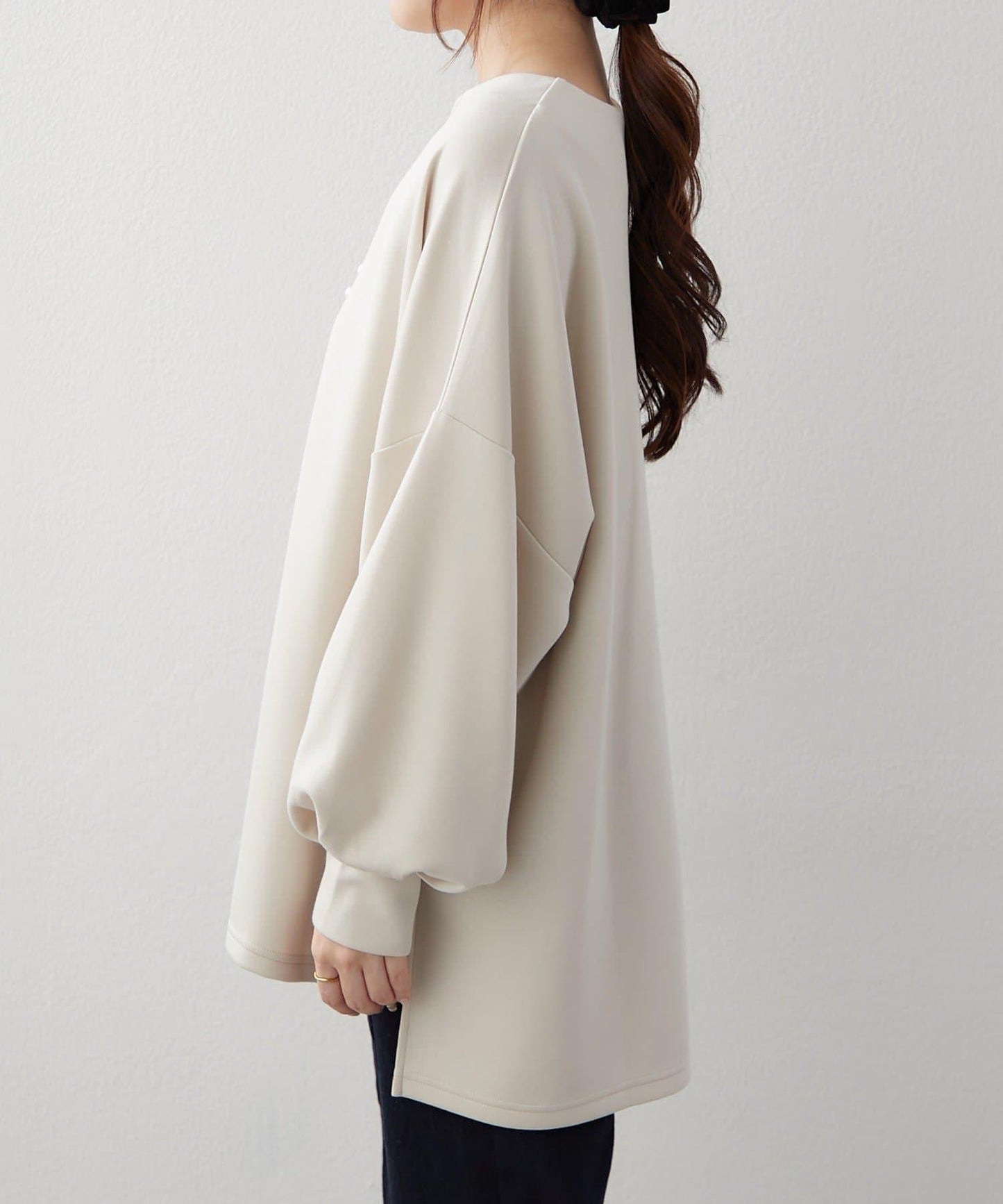 ネックレス刺繍2WAYプルオーバー