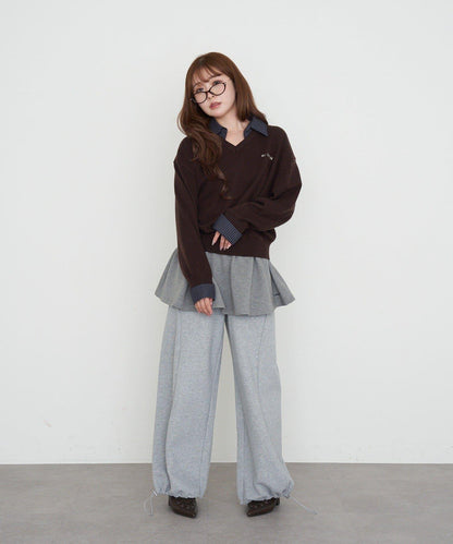 【RAY CASSIN】ボンディングボリュームミニスカート