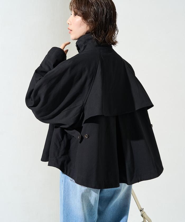 ショートフレアトレンチコート【限定展開】