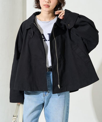 ショートフレアトレンチコート【限定展開】