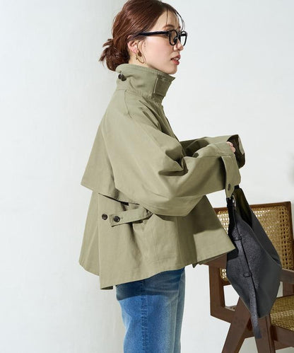 ショートフレアトレンチコート【限定展開】