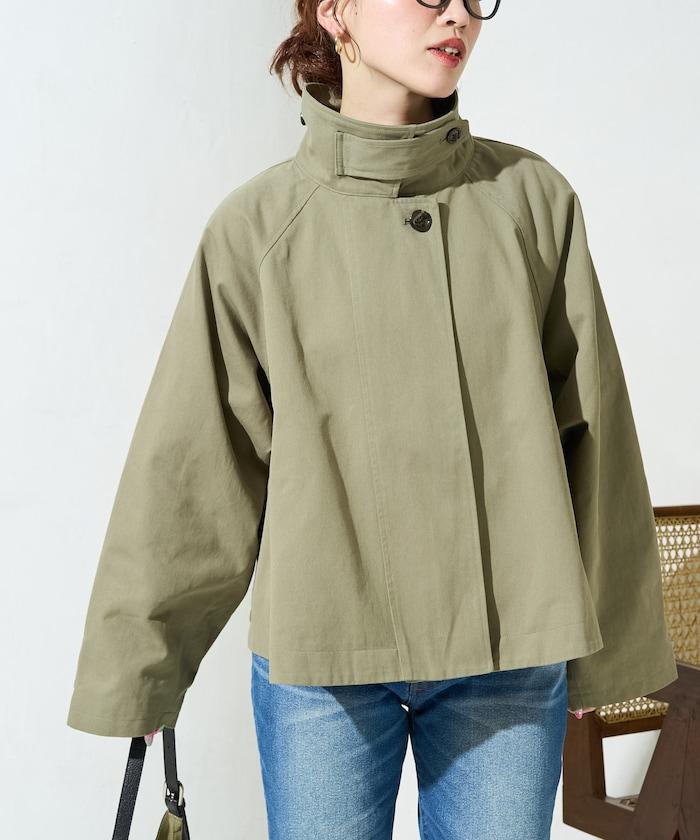 ショートフレアトレンチコート【限定展開】