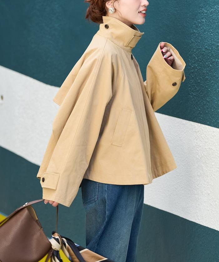 ショートフレアトレンチコート【限定展開】