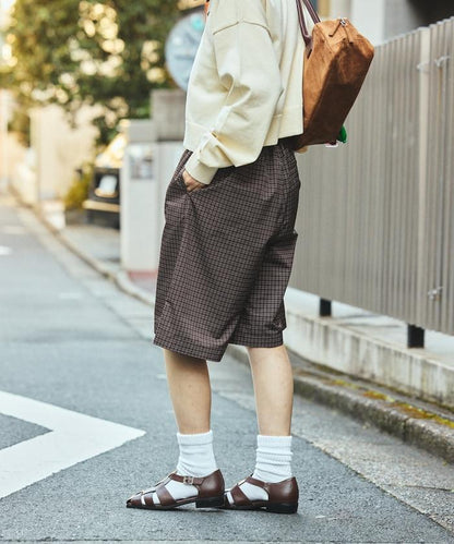 別注 TUCK HALF PANTS