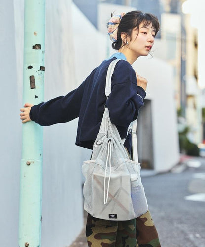 別注 マルチway ナイロンコード付き メッシュバッグ