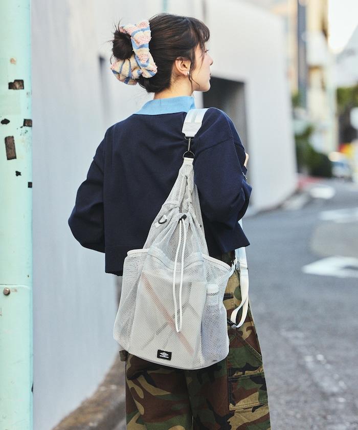 別注 マルチway ナイロンコード付き メッシュバッグ