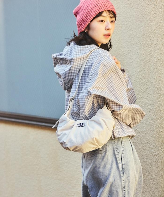 別注 サイドベルト ショルダー ギャザーバッグ