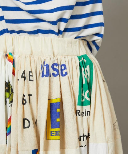 vintageヨーロピアンエコバッグリメイクスカート