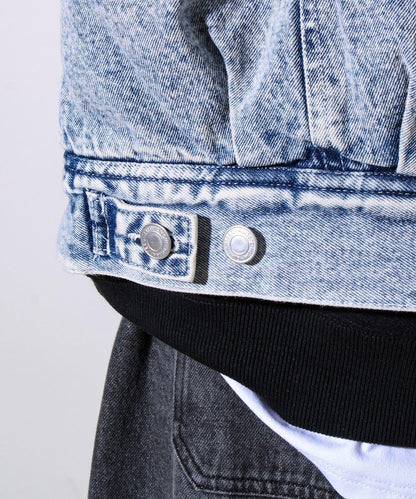 牛仔風暴騎士內襯羊羔絨牛仔夾克