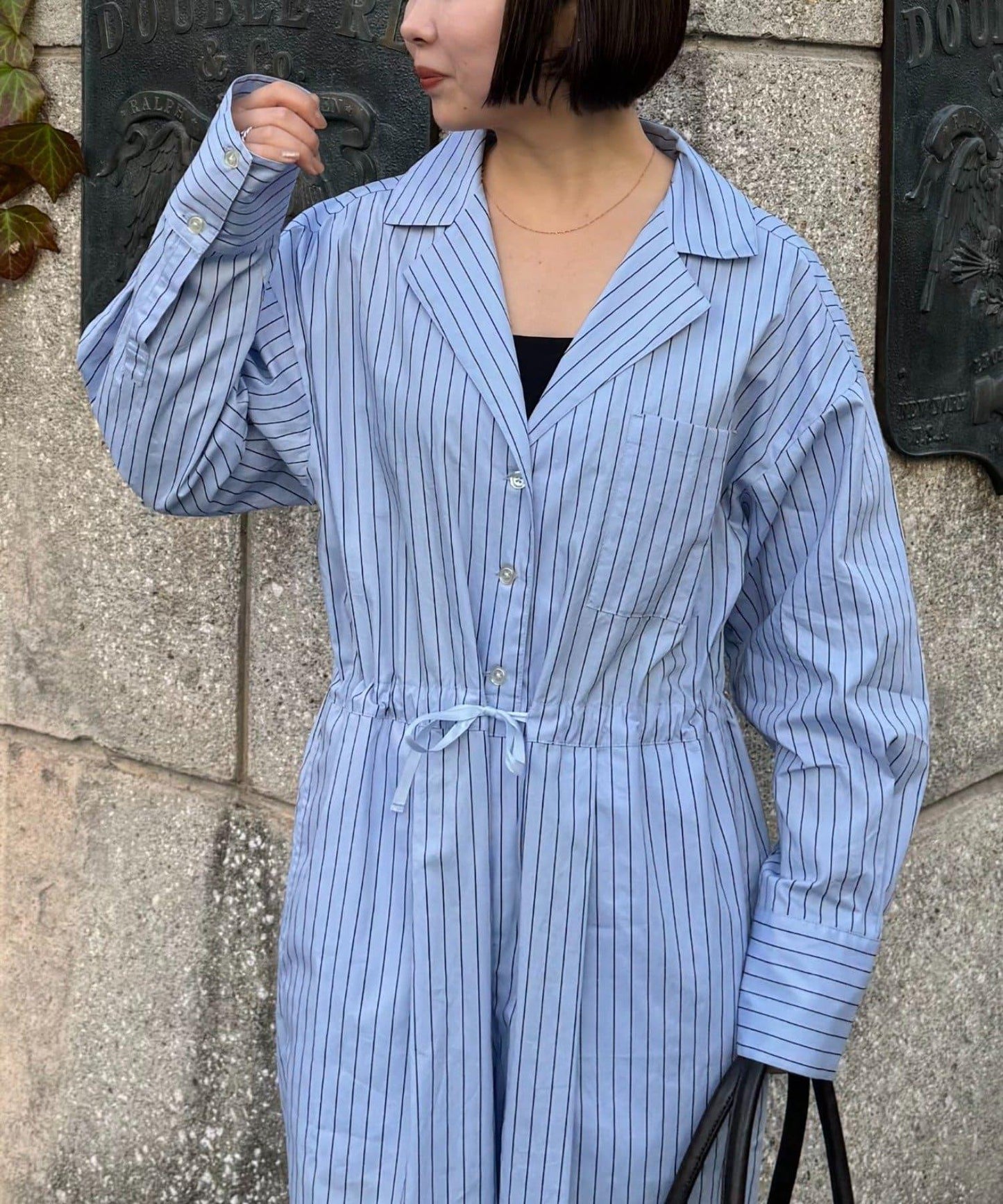 willow 圓點條紋連體褲