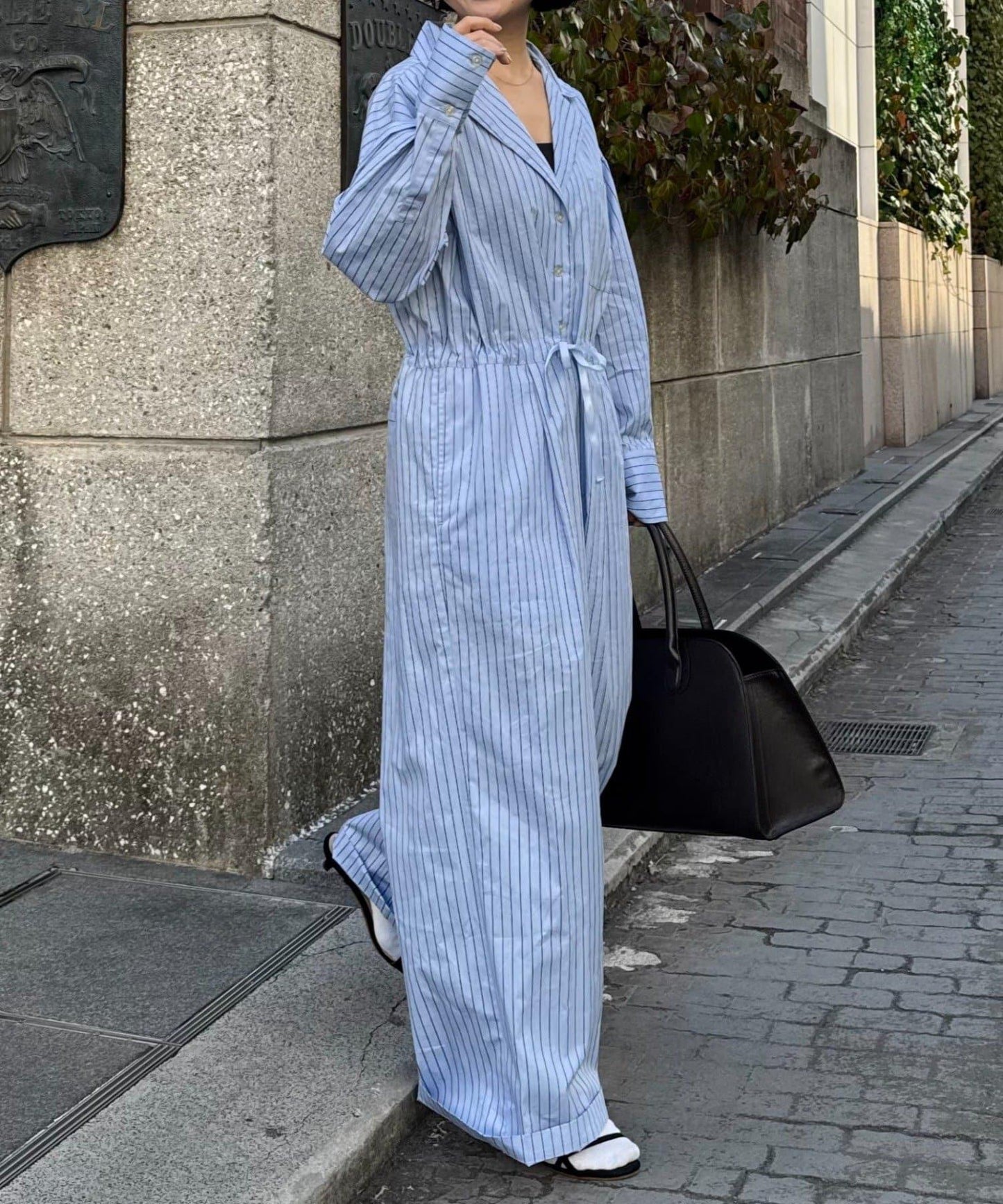 willow 圓點條紋連體褲