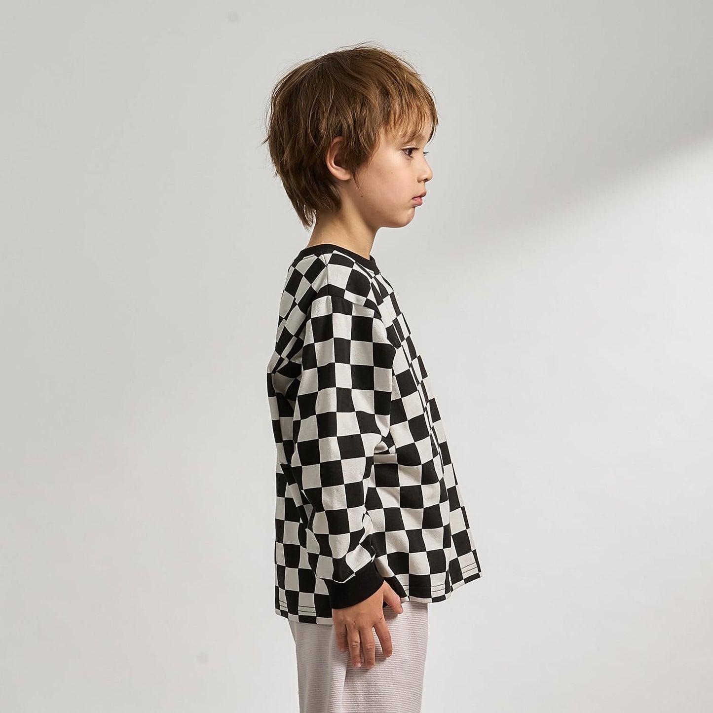 【防汚・速乾・型崩れしない】【ムテキT】変形切り替えアソートプリント総柄Tシャツ