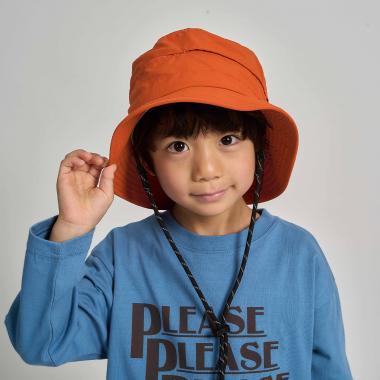 【スクール対応】【撥水・防汚・耐久・UV】小さく収納できるハット(反射シート付き)
