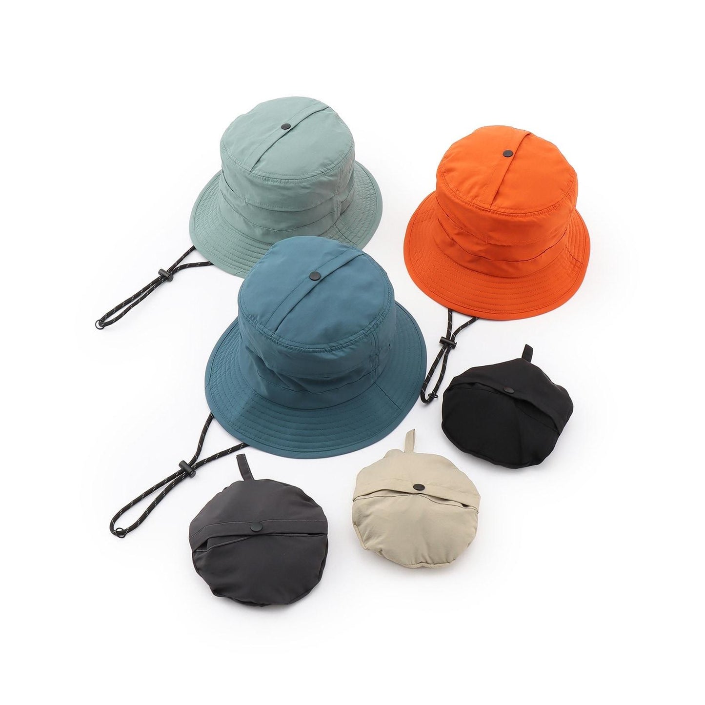 【スクール対応】【撥水・防汚・耐久・UV】小さく収納できるハット(反射シート付き)