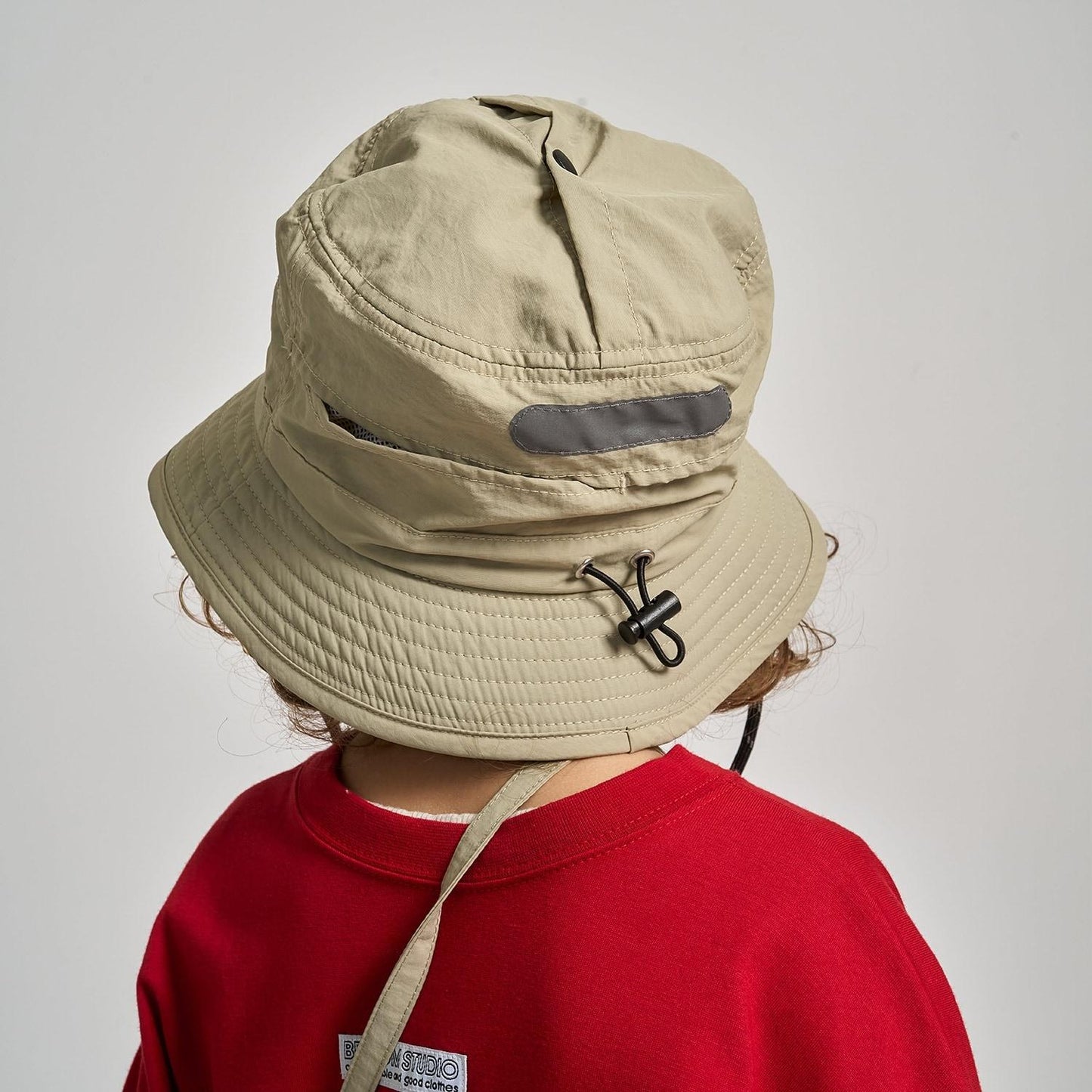 【スクール対応】【撥水・防汚・耐久・UV】小さく収納できるハット(反射シート付き)