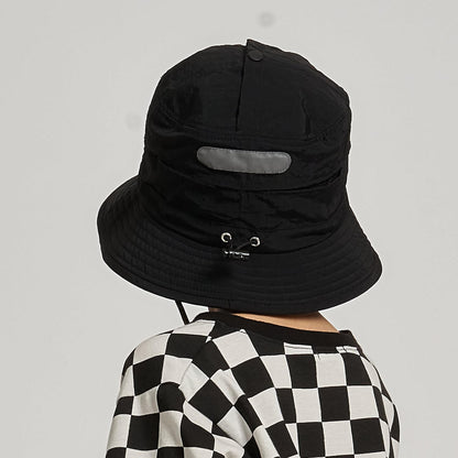 【スクール対応】【撥水・防汚・耐久・UV】小さく収納できるハット(反射シート付き)