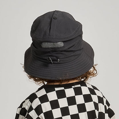 【スクール対応】【撥水・防汚・耐久・UV】小さく収納できるハット(反射シート付き)