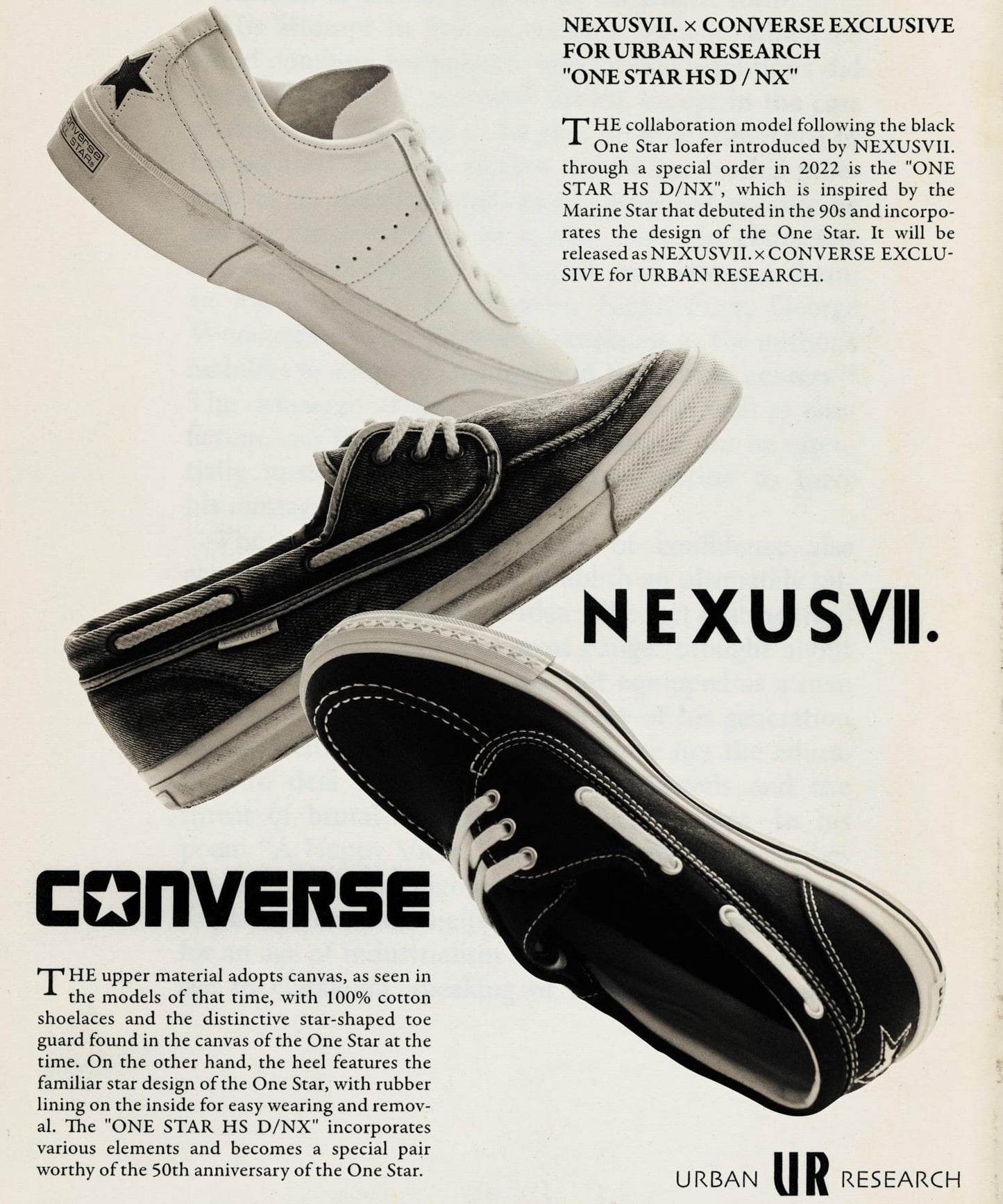 NEXUSVII.×CONVERSE ONE STAR HS D / NX