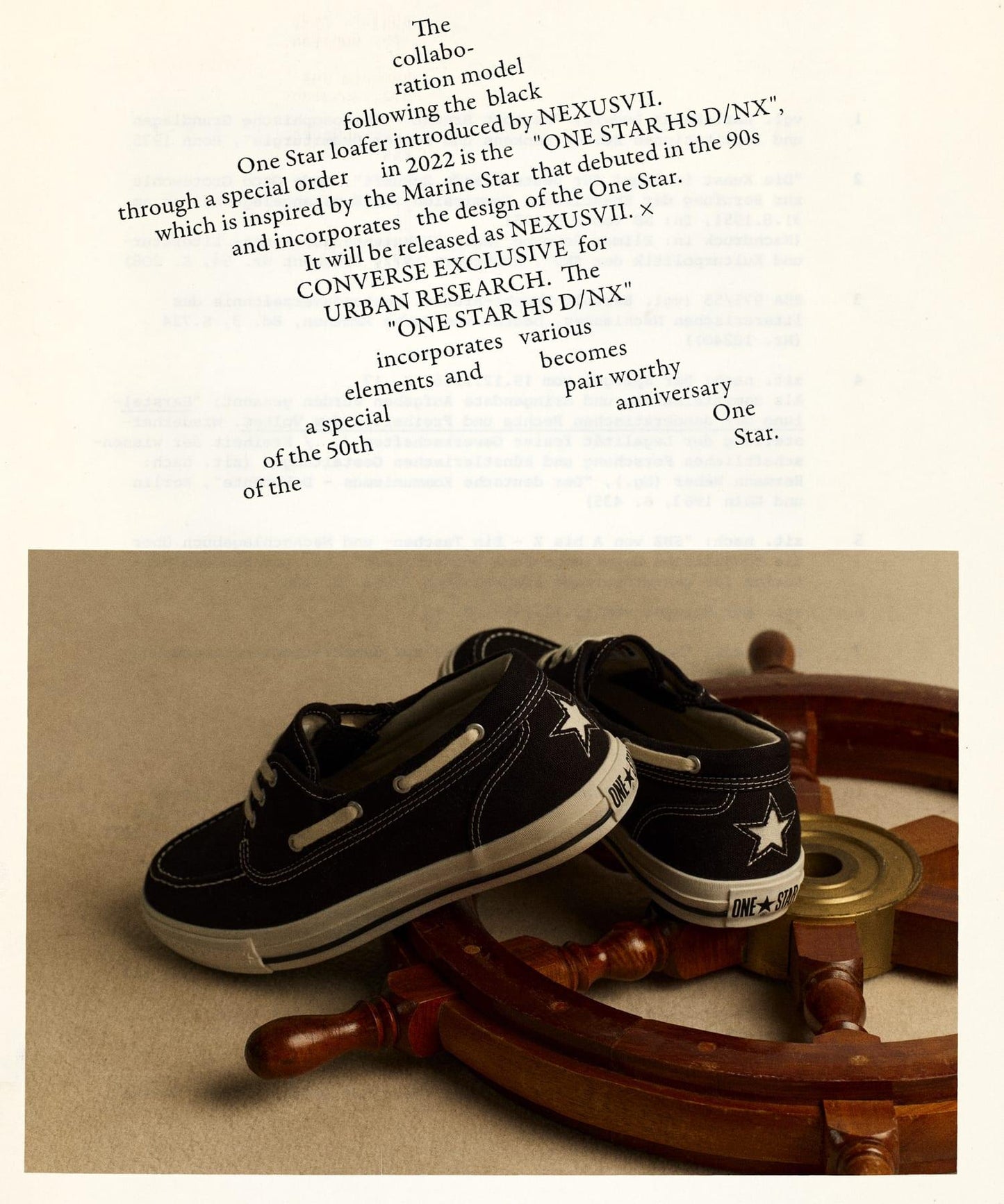 NEXUSVII.×CONVERSE ONE STAR HS D / NX