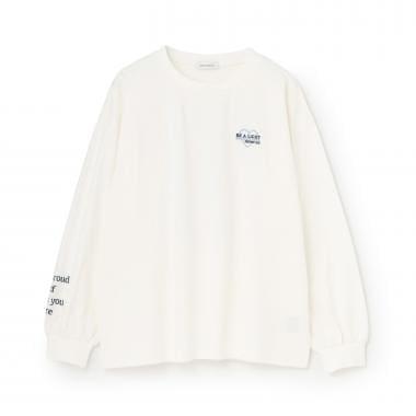 【綿100%】バックロゴカラー長袖T