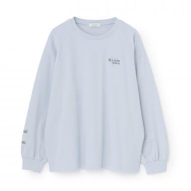 【綿100%】バックロゴカラー長袖T