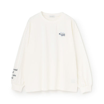 【綿100%】バックロゴカラー長袖T