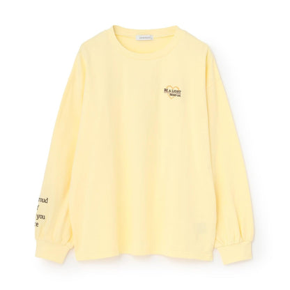 【綿100%】バックロゴカラー長袖T