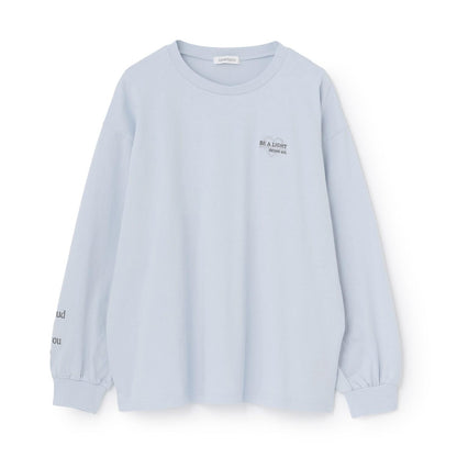 【綿100%】バックロゴカラー長袖T