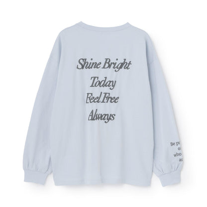 【綿100%】バックロゴカラー長袖T