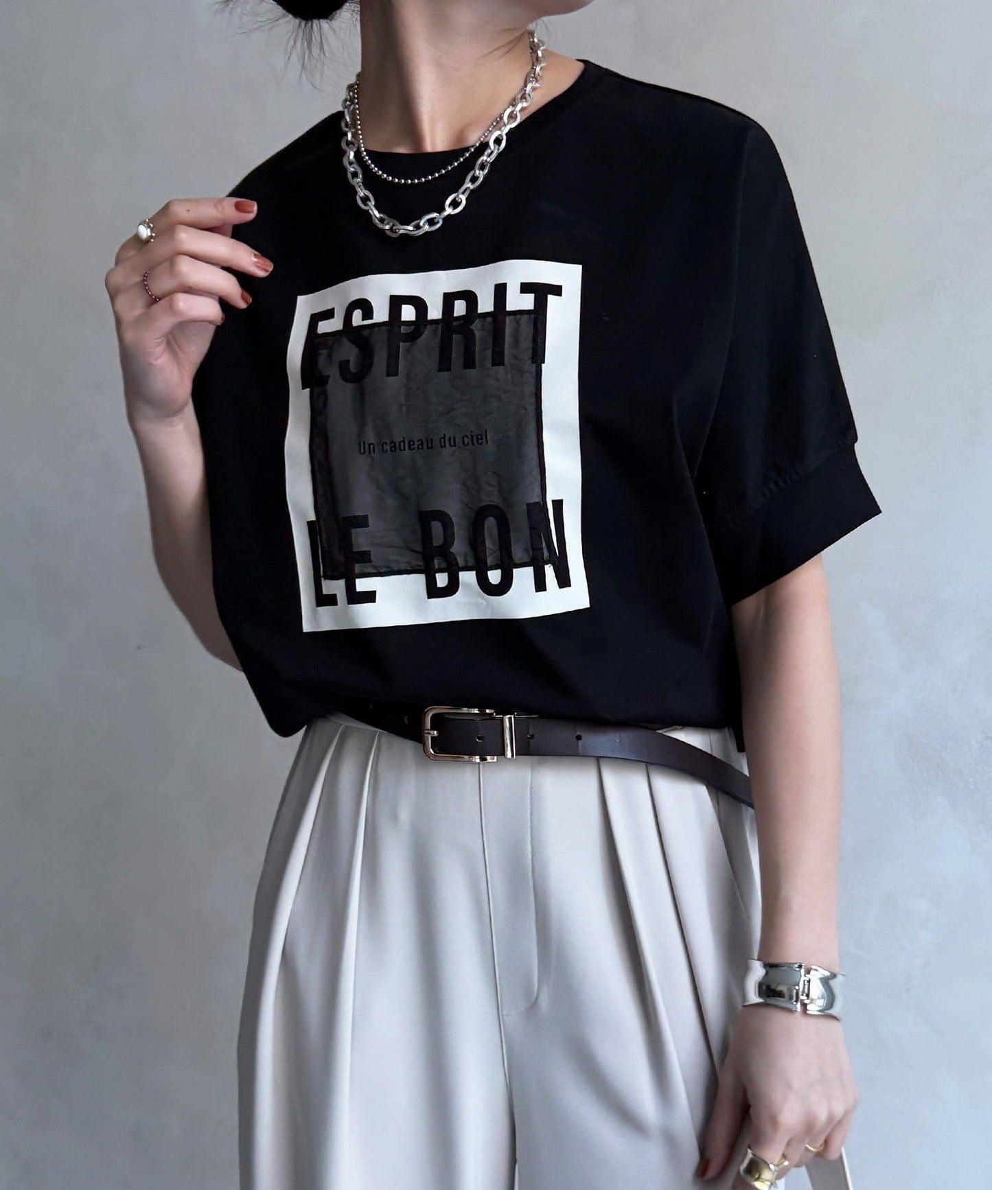 歐根紗Logo TEE T恤