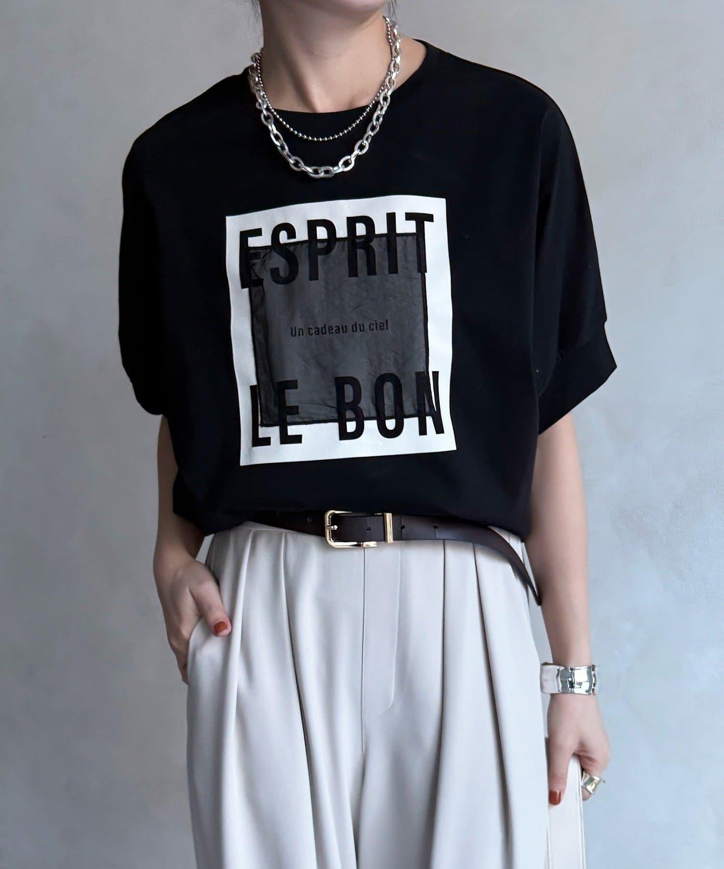 歐根紗Logo TEE T恤