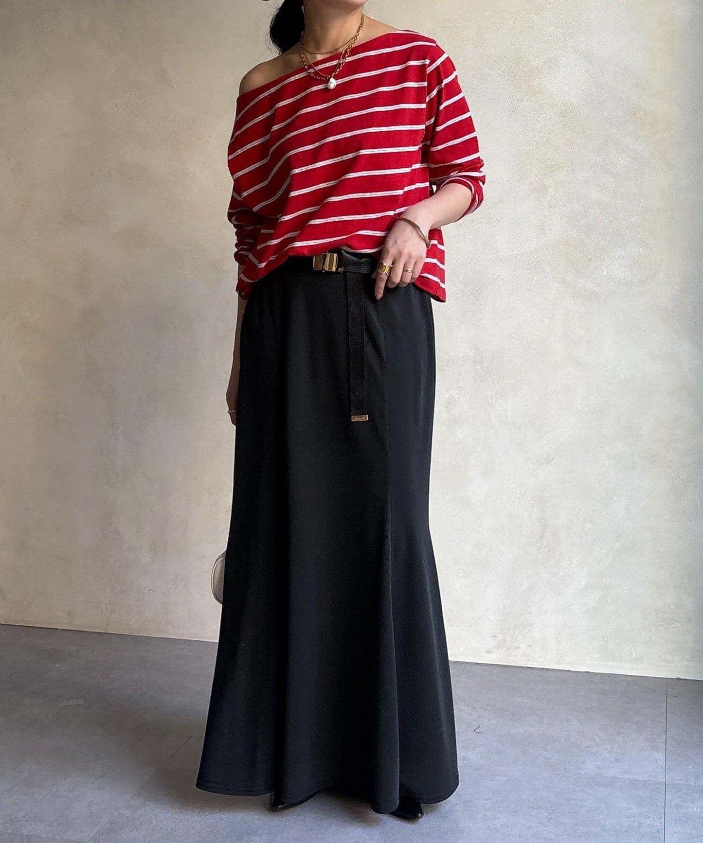 針織美人魚半身裙