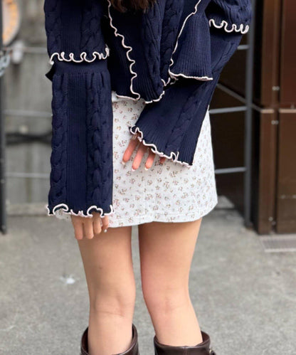 w closet 花卉圖案迷你裙褲
