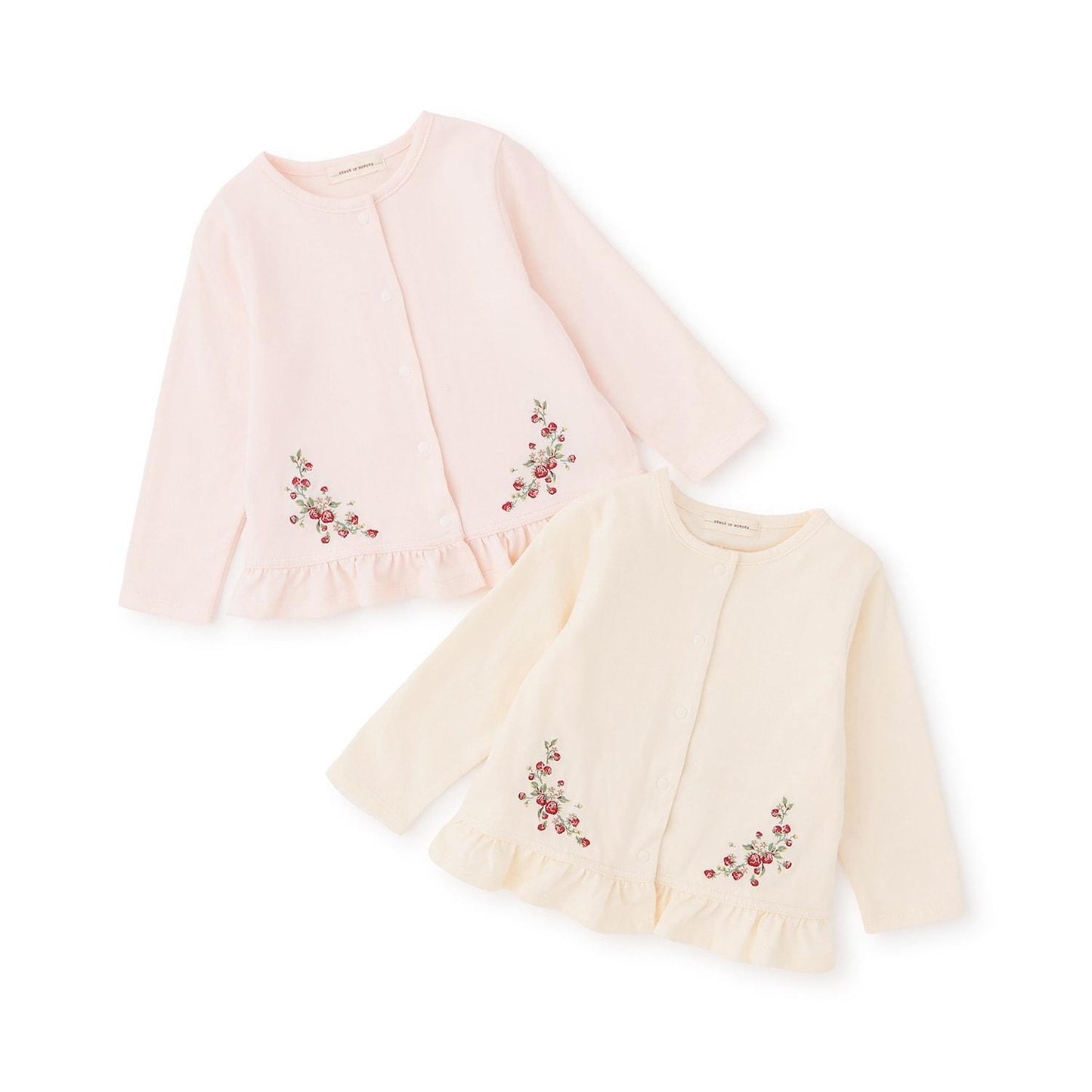 野草莓刺繡 針織開衫