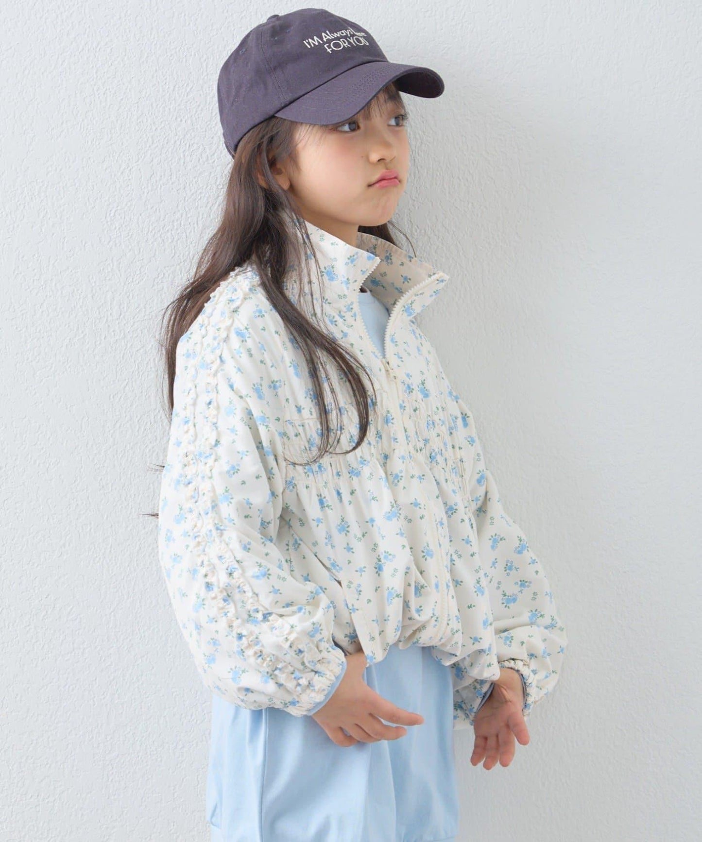 KIDS 26SS展示會款 抽褶荷葉邊褶皺 連帽外套
