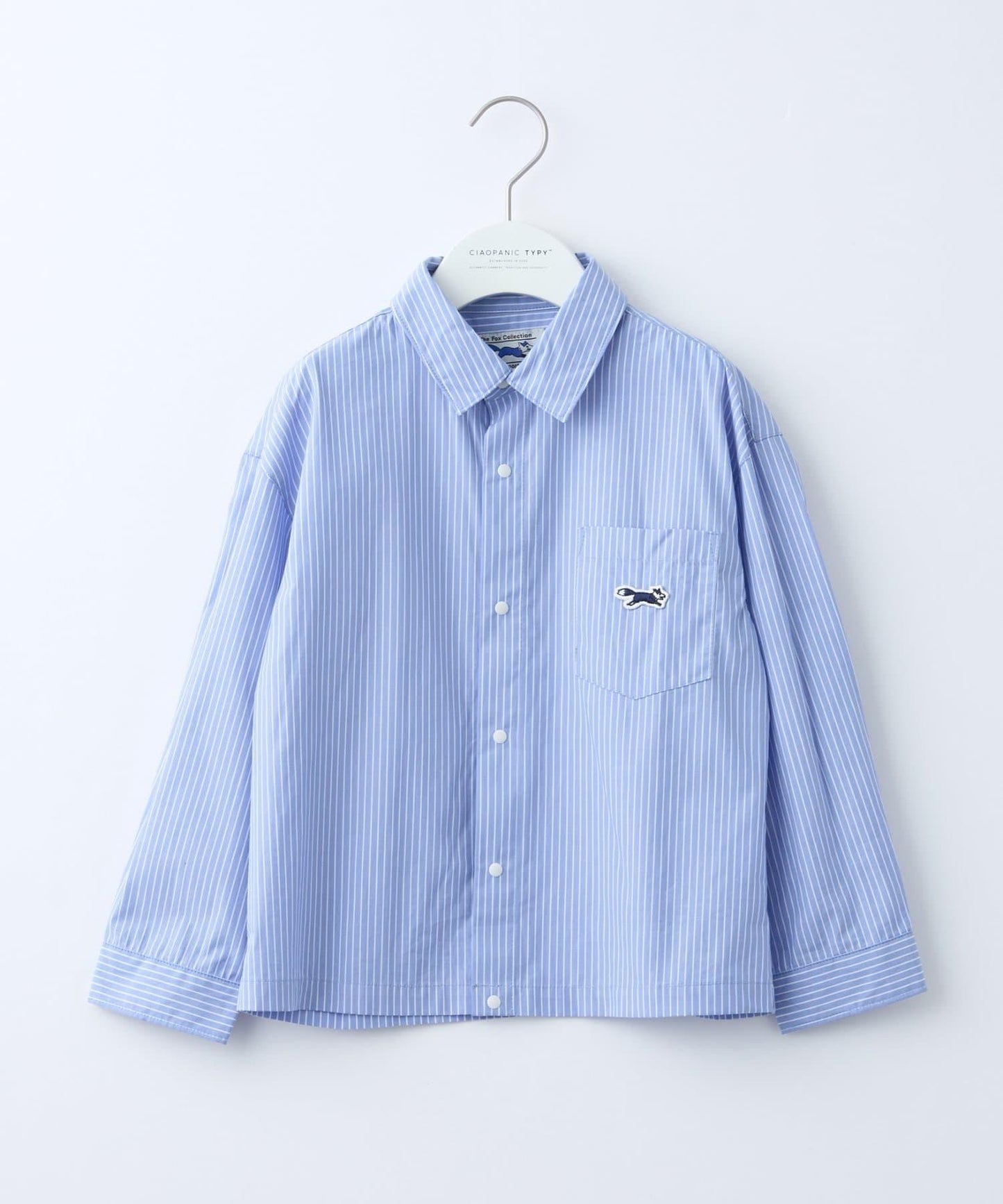 FOX×TYPY 條紋格紋圖案 兒童襯衫