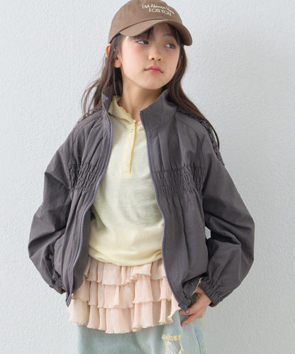 KIDS 26SS展示會款 抽褶荷葉邊褶皺 連帽外套