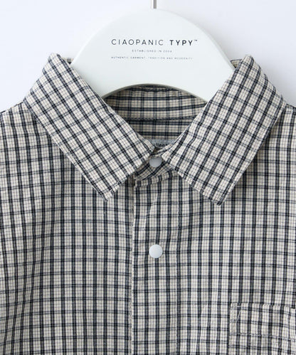FOX×TYPY 條紋格紋圖案 兒童襯衫