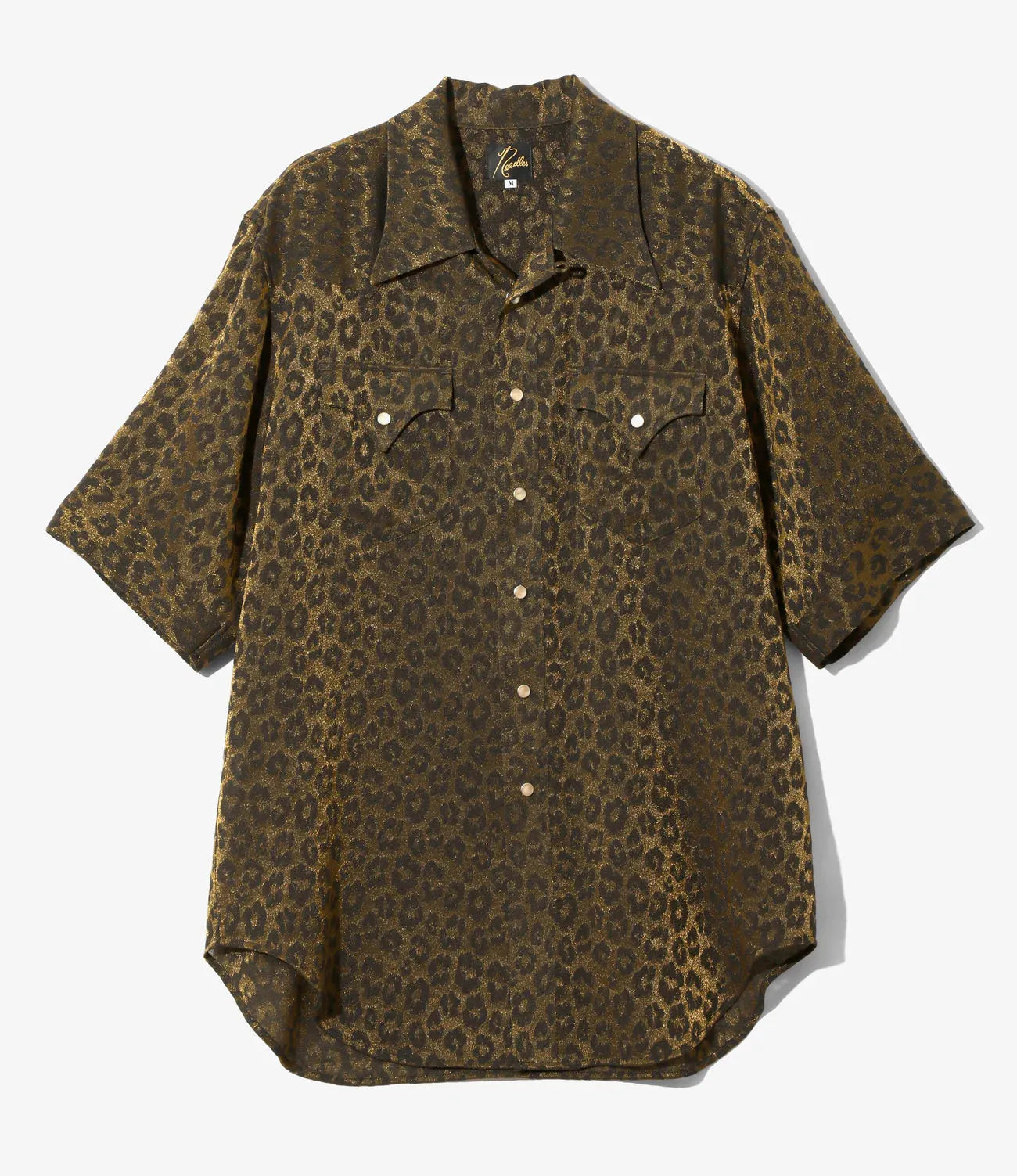 Needles S/S Western Shirt - Rayon Leopard Jacquard 豹紋提花人造絲短袖西部襯衫
