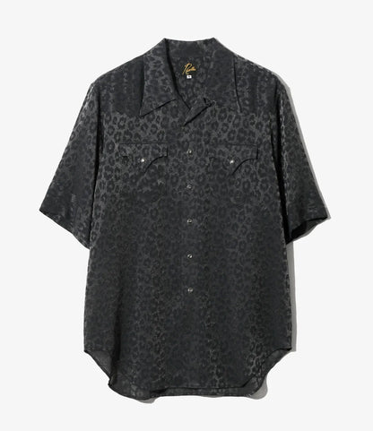 Needles S/S Western Shirt - Rayon Leopard Jacquard 豹紋提花人造絲短袖西部襯衫