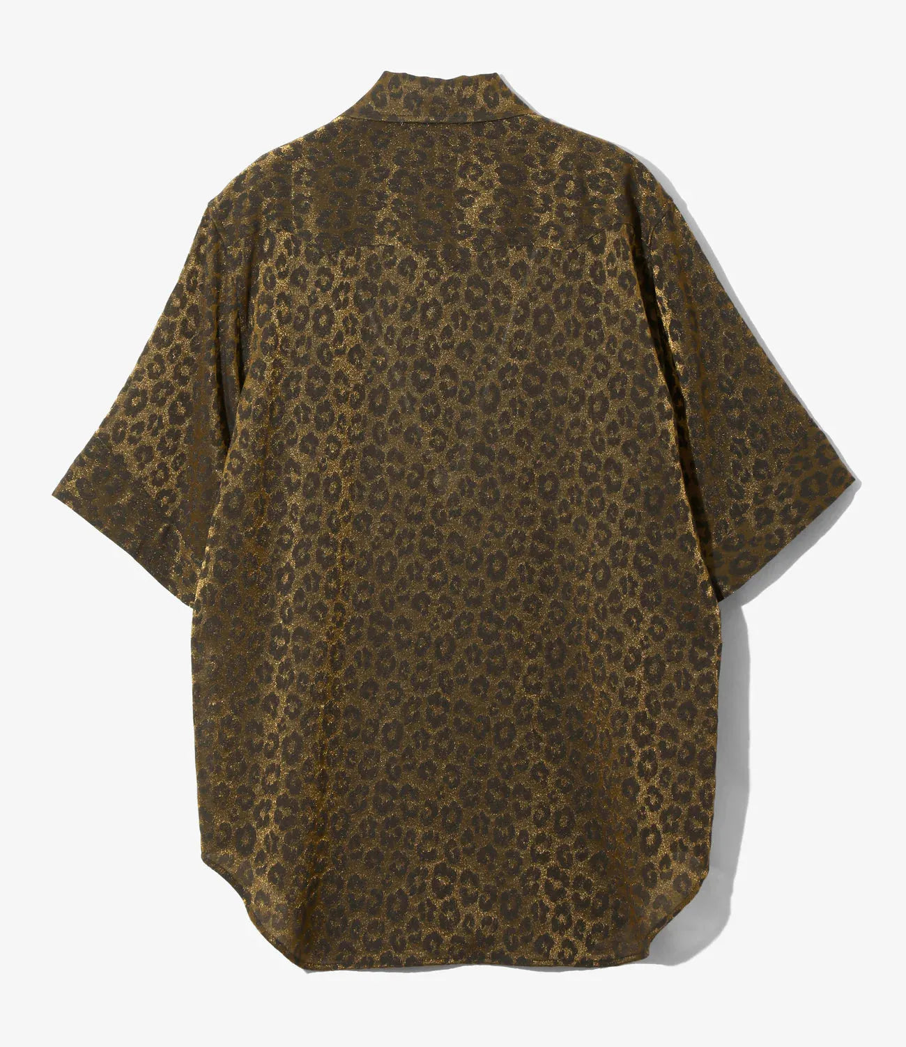 Needles S/S Western Shirt - Rayon Leopard Jacquard 豹紋提花人造絲短袖西部襯衫